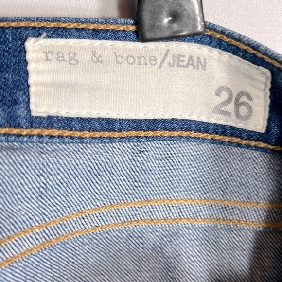 rag & bone Women's Boyfriend Jeans - Blue - Picture 7 of 12